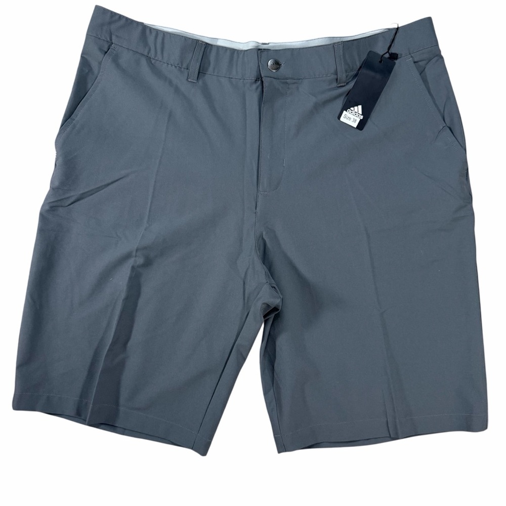 NWT Adidas Golf Shorts Mens 38 Gripper Waistband Gray Performance Stretch